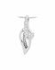 Pingente de freixo 14k. ouro branco