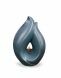 Urna portavelas Flame of Memory - azul-prateado