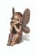 Mini estátua comemorativa de criança borboleta – 3D, independente, com encaixe na parte inferior