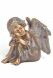 Estátua comemorativa de anjo sentado – 3D, independente, com encaixe na parte inferior