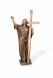 Estátua comemorativa de Cristo com cruz – 3D, independente, com encaixe na parte inferior
