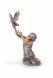 Escultura funerária de mulher em luto com pomba – edição limitada, 3D, independente, com encaixe na parte inferior