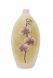 Pequena urna para cinzas pintada à mão 'Orquídea' rosa-branco