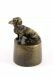 Urna para cinzas bronzeada Dachshund