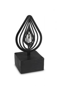 Escultura urna 'Lágrima' com pérola para cinzas