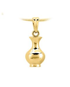 Pingente de freixo 14k. ouro amarelo