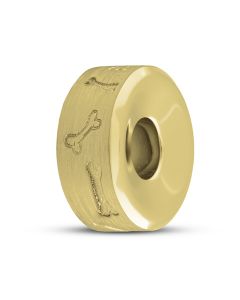 Amuleto/conta para cinzas memoriais em ouro