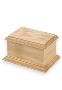 Urna funerária em madeira de freixo estilo caixa