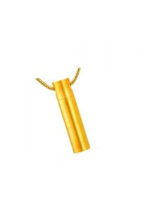 Pingente para cinzas banhado a ouro