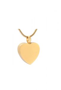 Pingente para cinzas banhado a ouro