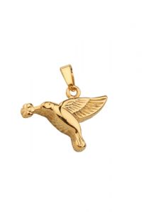 Pingente para cinzas banhado a ouro