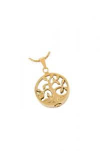 Pingente para cinzas banhado a ouro