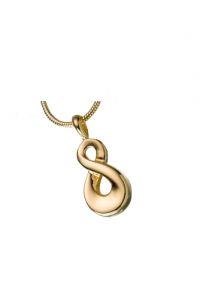 Pingente para cinzas banhado a ouro