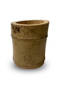 Mini urna para cinzas de cremação de bambu