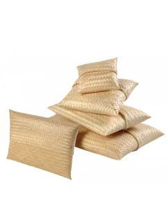 Bolsa de dispersão para cinzas de bambu / urna com flor e fita