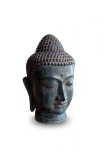 Mini urna em bronze 'cabeça' de Buda