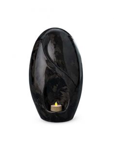 Urna funerária em fibra de carbono 'Eternidade' para vela de led