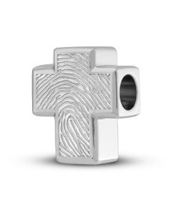 Amuleto / conta para cinzas com impressão digital