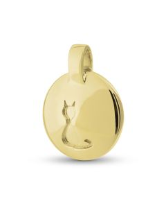 Pingente de freixo 14k. ouro amarelo
