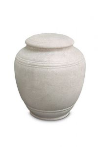 Mini urna funerária de porcelana 'Classica' - Tortora