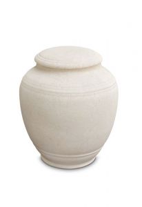 Mini urna funerária de porcelana 'Classica' - Bege