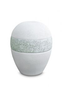 Mini urna para cinzas de porcelana 'Planet' - Gelo e Água