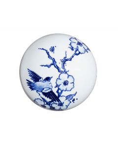 Mini urna para cinzas em cerâmica 'Free as a bird' | Delft azul