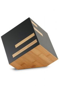 Urna para cinzas 'Icon' em bambu e MDF preto