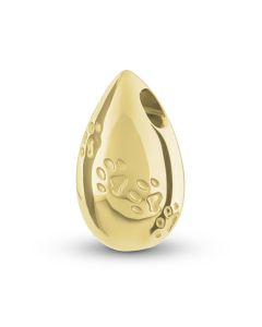 Pingente cinzas com pegada (ouro amarelo 14k)