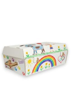 Caixão funerário para cães de pequeno porte