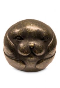 Mini urna funerária em bronze