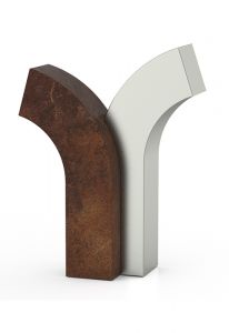 Urna de árvore em aço inoxidável/bronze (sem suporte)