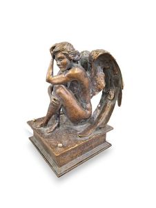 Urna funerária de anjo ‘Anjo da Reflexão’ em várias cores