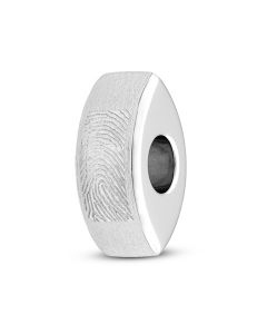 Amuleto / conta para cinzas com impressão digital