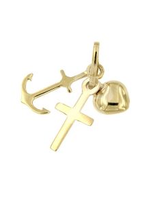 Pingente memorial em ouro amarelo 14k