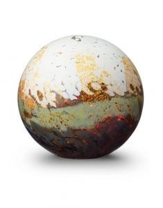 Urna funerária de vidro de cristal 'Elegance' goldflake | DESCONTO