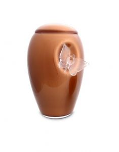 Urna para cinzas de vidro de cristal