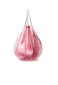 Mini urna para cinzas de vidro de cristal