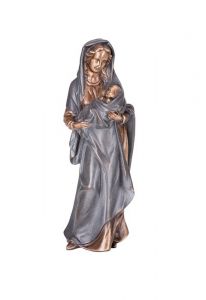 Estátua comemorativa de Maria com criança em vários tamanhos – 3D, independente, com encaixe na parte inferior