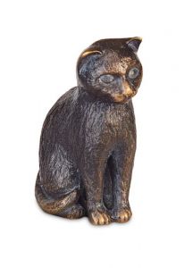 Estátua comemorativa de gato – 3D, independente, com encaixe na parte inferior