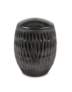 Urna para cinzas de cerâmica cor de bronze