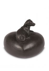 Mini urna funerária em bronze