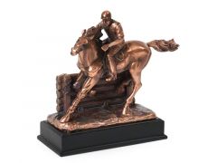 Urna bronzeada para cinzasde cavalos