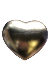 Urna funerária em madeira 'Coração de ouro'
