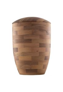 Houten urn