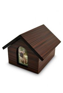 Urna miniatura natural 'Casa da memória' (MDF)