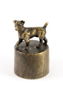 Urna funerária bronzeada Jack Russell Dog