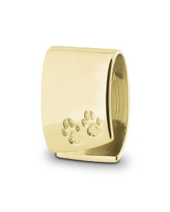 Pingente cinzas com pegada (ouro amarelo 14k)