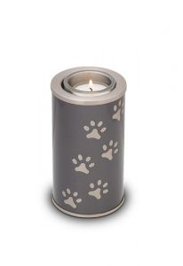 Urna funerária para animais de estimação com porta-velas
