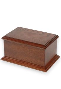 Urna funerária em mogno estilo caixa